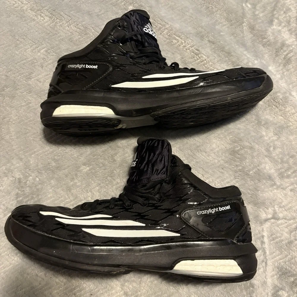 Adidas Performance Crazy Light Boost C75901 Black High Top Basketball Men sz 12